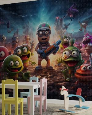 3D macera çocuk odası poster duvar kağıdı