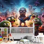 3D macera çocuk odası poster duvar kağıdı