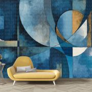 Abstract geometrik şekiller poster duvar kağıdı