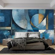 Abstract geometrik şekiller poster duvar kağıdı