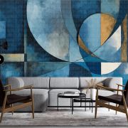 Abstract geometrik şekiller poster duvar kağıdı