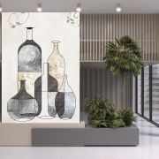 Abstract vazo çizimi poster duvar kağıdı