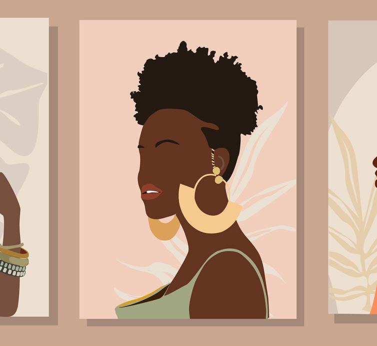 Afrikalı kadınlar poster duvar kağıdı