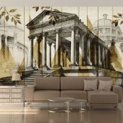Antik tapınak ve desenler poster duvar kağıdı