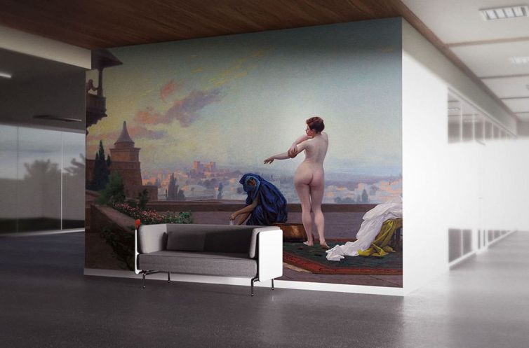 Bathsheba Jean Leon Gerome poster duvar kağıdı
