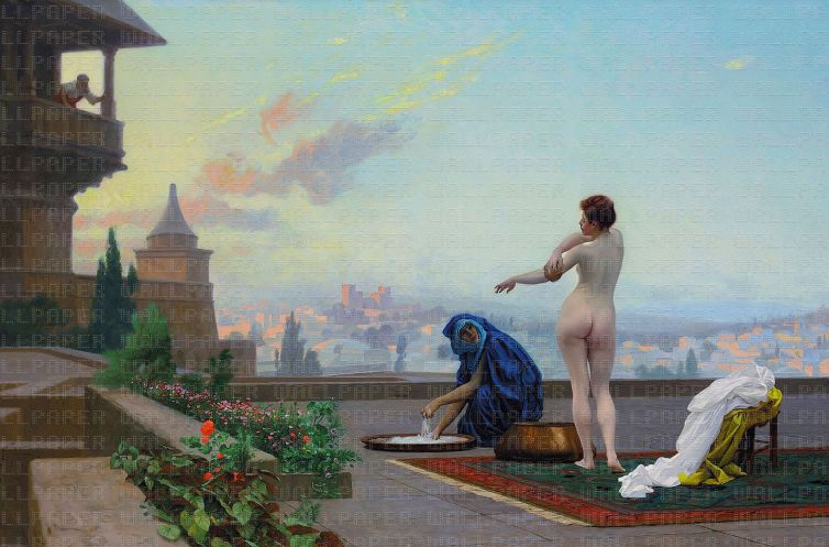 Bathsheba Jean Leon Gerome poster duvar kağıdı