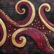 Batik desen poster duvar kağıdı