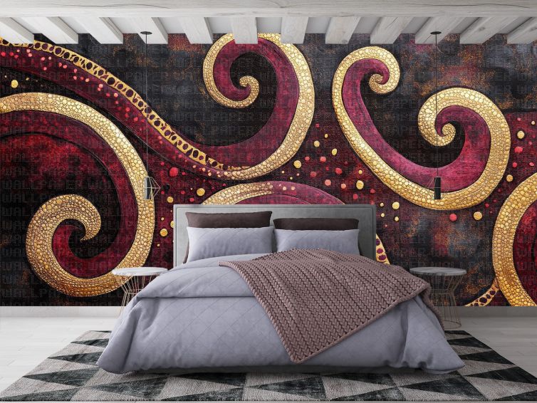 Batik desen poster duvar kağıdı
