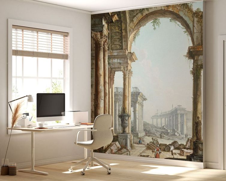 Capriccio with Ruins poster duvar kağıdı