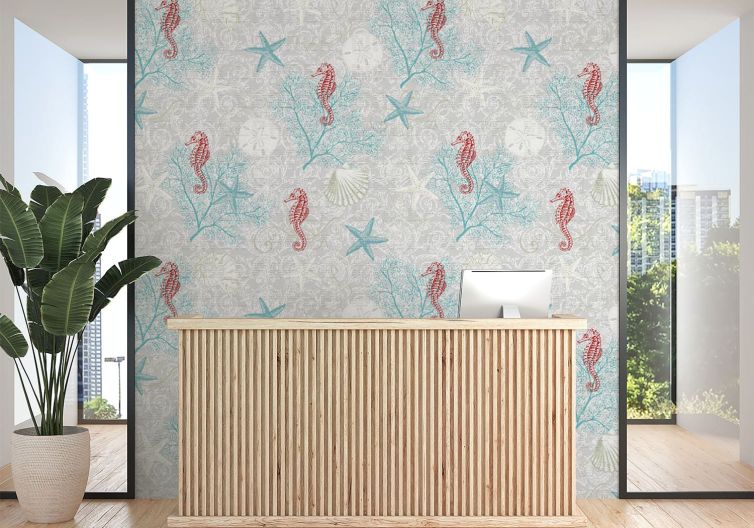 Denizatı desen poster duvar kağıdı