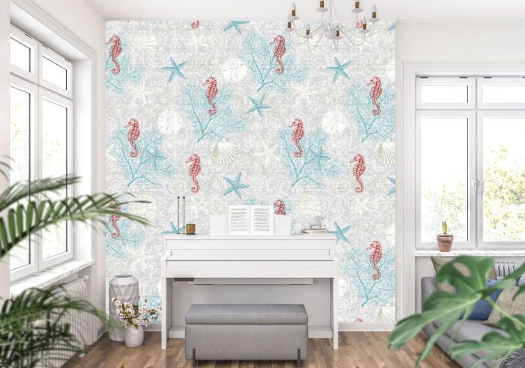 Denizatı desen poster duvar kağıdı