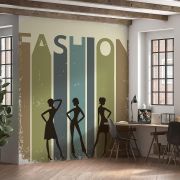 Fashion illüstrasyon poster duvar kağıdı
