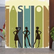 Fashion illüstrasyon poster duvar kağıdı
