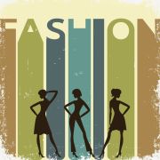 Fashion illüstrasyon poster duvar kağıdı