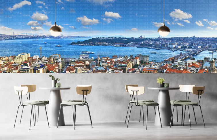 Galata Kulesinden bakış poster duvar kağıdı