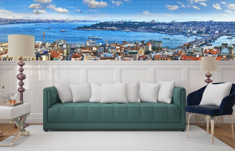 Galata Kulesinden bakış poster duvar kağıdı