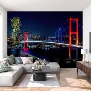 Gece ve İstanbul Boğazı poster duvar kağıdı
