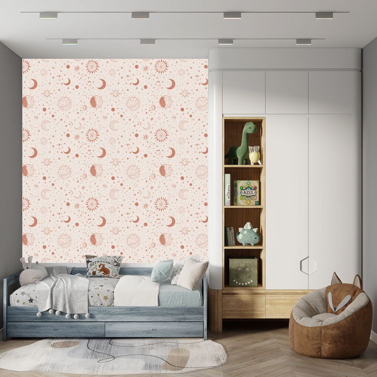 Güneşler yıldızlar çocuk odası poster duvar kağıdı