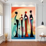 İlüstratif soyut kadınlar poster duvar kağıdı