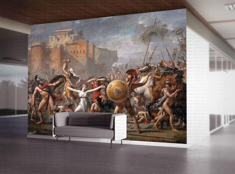Jacques Louis David Sabineli Kadınlar poster duvar kağıdı