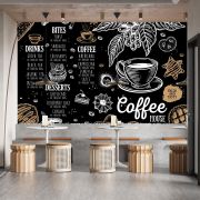 Kahve evi poster duvar kağıdı
