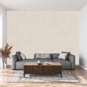 Krem zeminde soft dairesel desen poster duvar kağıdı
