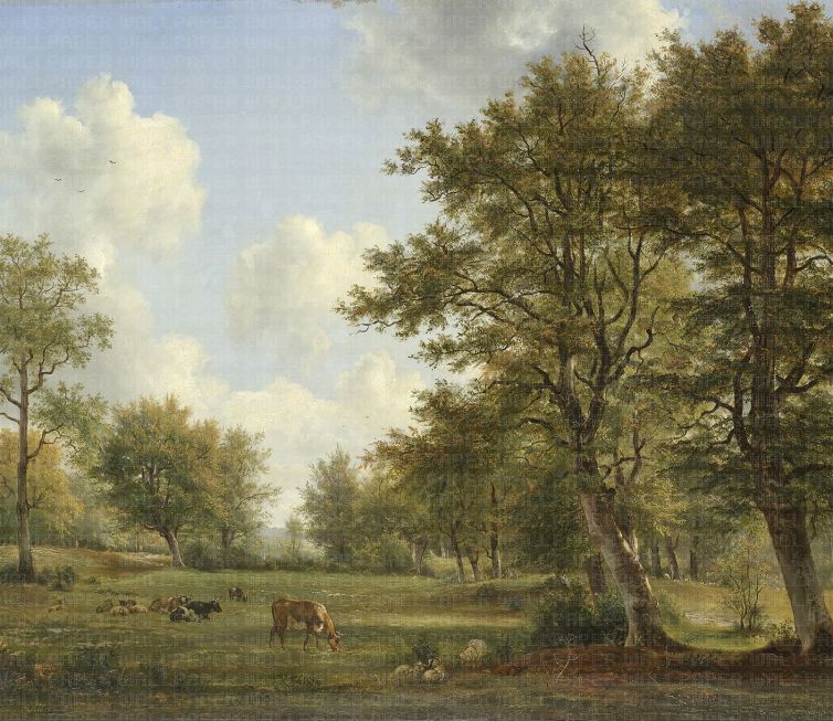 Landschap in de omgeving Van Hilversum poster duvar kağıdı