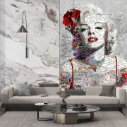 Marilyn Monroe illüstrasyon poster duvar kağıdı