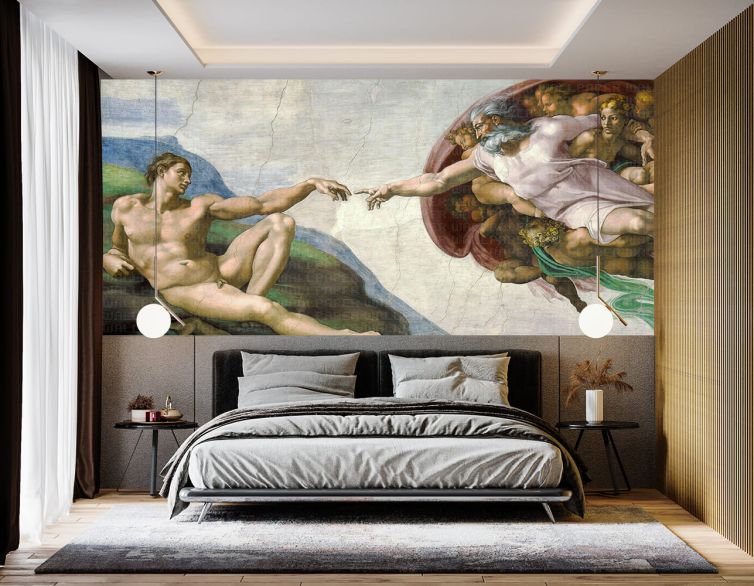 Michelangelo Sistine şapel poster duvar kağıdı