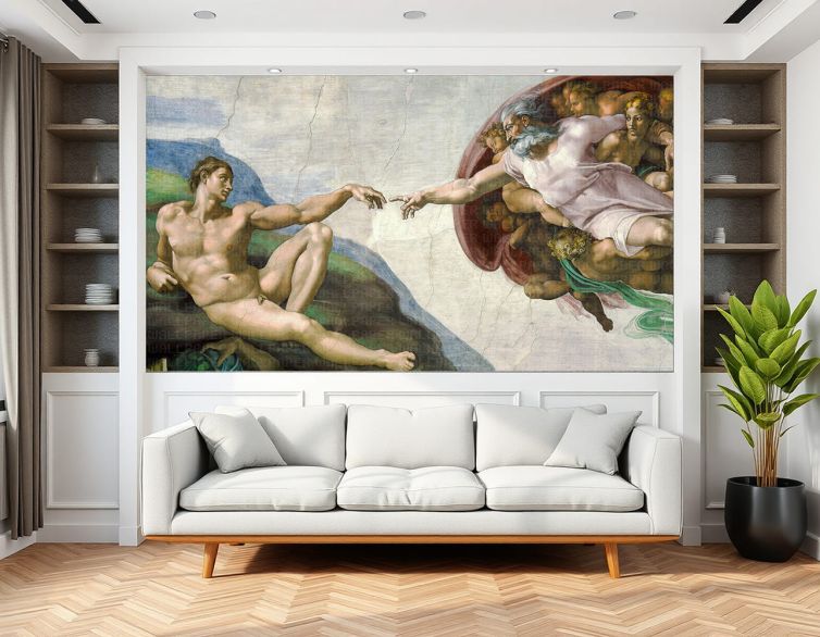 Michelangelo Sistine şapel poster duvar kağıdı