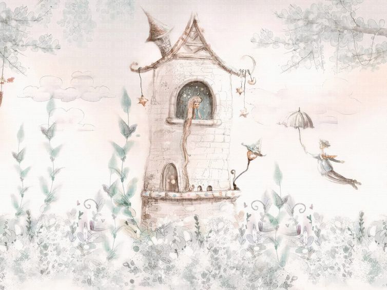 Rapunzel çocuk odası poster duvar kağıdı