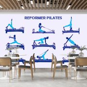 Reformer pilates poster duvar kağıdı