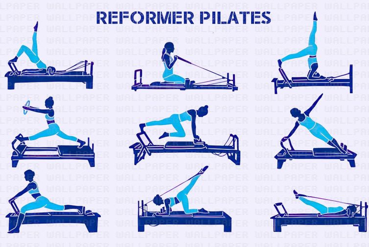 Reformer pilates poster duvar kağıdı