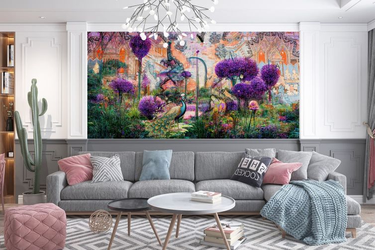 Rengarenk poster duvar kağıdı