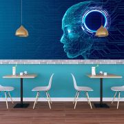 Robotik poster duvar kağıdı