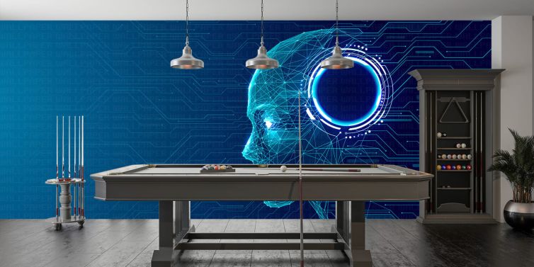 Robotik poster duvar kağıdı