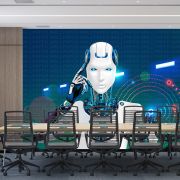 Robotik yapay zeka poster duvar kağıdı