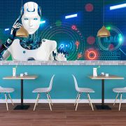 Robotik yapay zeka poster duvar kağıdı