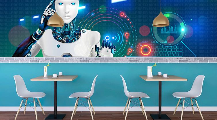 Robotik yapay zeka poster duvar kağıdı