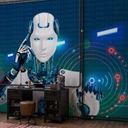 Robotik yapay zeka poster duvar kağıdı