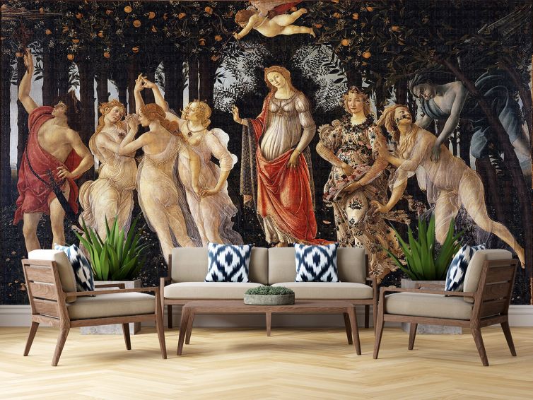 Sandro Botticelli Primavera poster duvar kağıdı