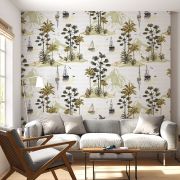 Tropik adalı desen poster duvar kağıdı