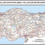 Türkiye karayolları haritası poster duvar kağıdı