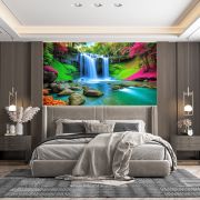 Vibrant renkli şelale poster duvar kağıdı