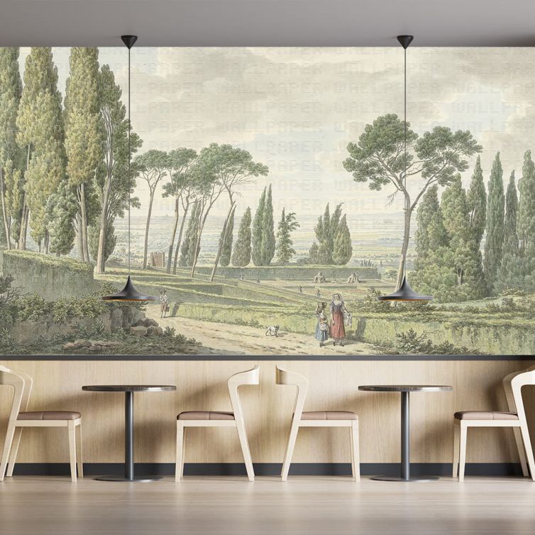 Villa d Este Tivoli poster duvar kağıdı
