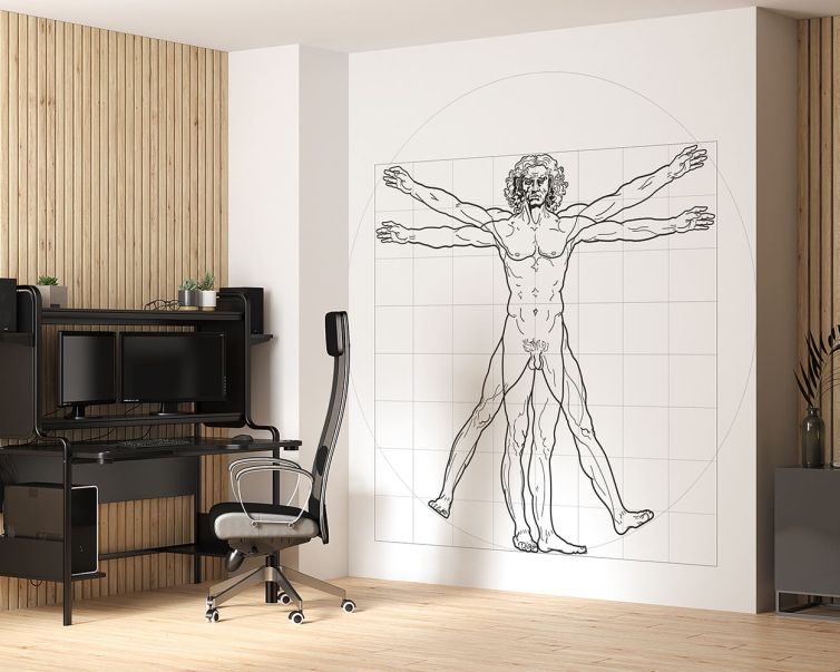 Vitruvius Adamı poster duvar kağıdı