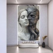Yakınlaşma heykel poster duvar kağıdı