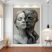 Yakınlaşma heykel poster duvar kağıdı
