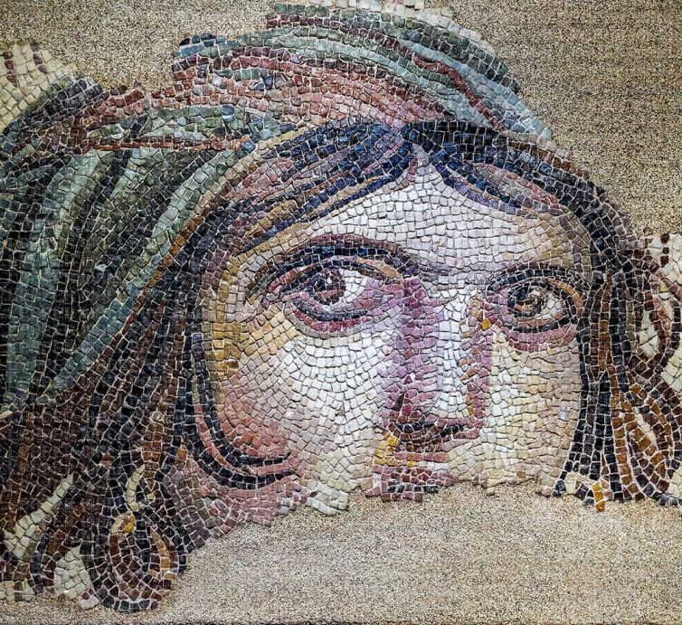 Zeugma mozaik poster duvar kağıdı
