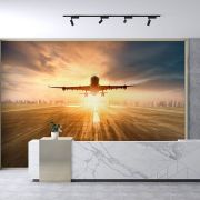 Piste inen uçak poster duvar kağıdı